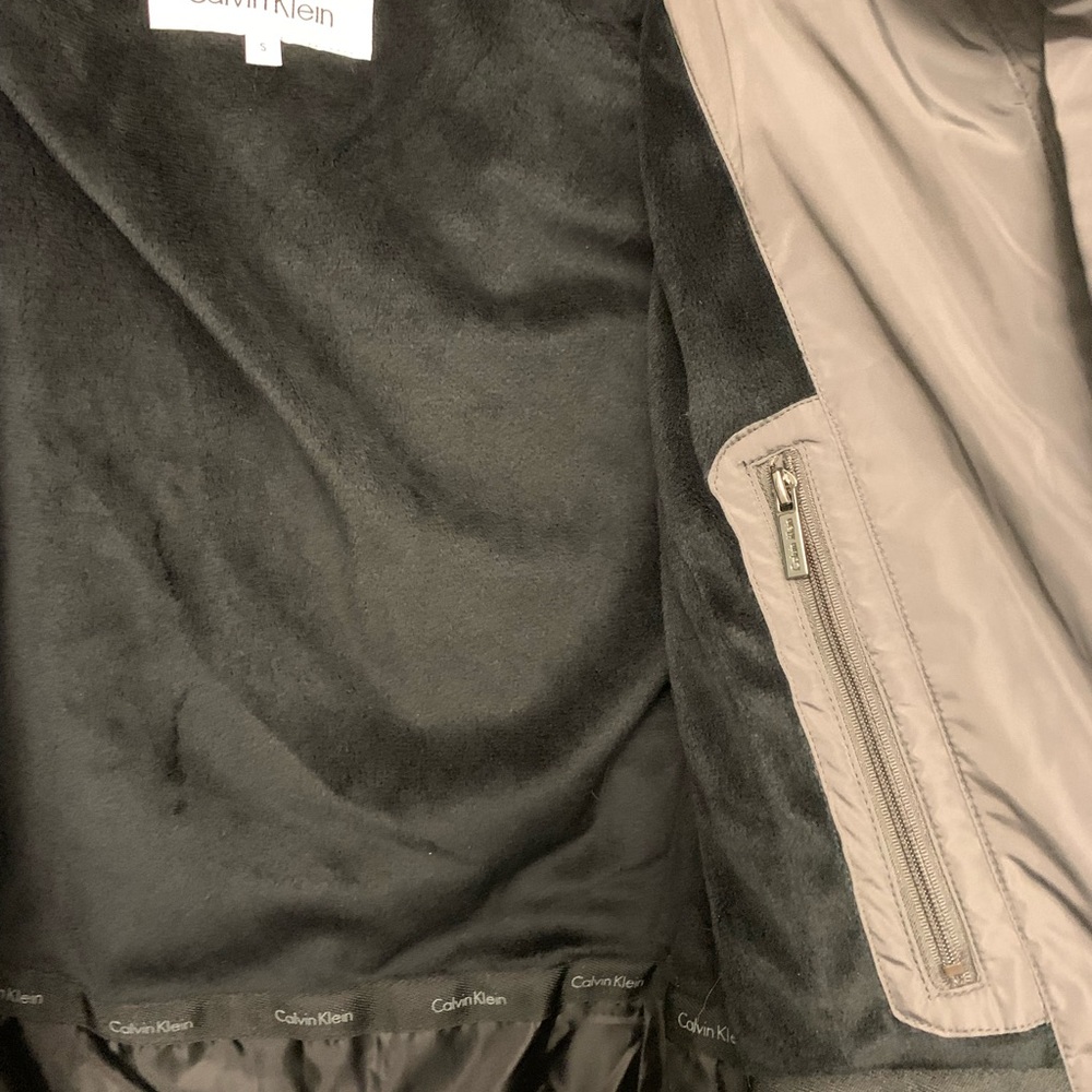 Calvin Klein Long Winter Parka Coat in Titan NWT - Picture 5 of 7